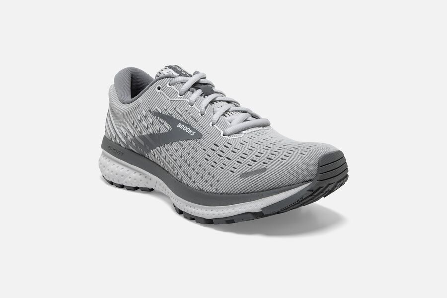 Brooks Ghost 13 Road Running Shoes Womens Grey 342906-BZW